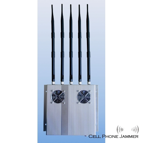 25W High Power Cell Phone + wifi Jammer with Outer Detachable Power Supply [CMPJ00118] - Click Image to Close